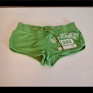 Go Pink Shorty Shorts in Green Size - S
